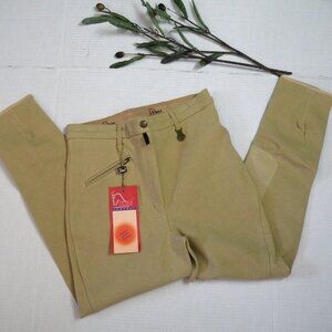 NWT Equestrian Jodhpurs Knee Patch Riding Pants 30